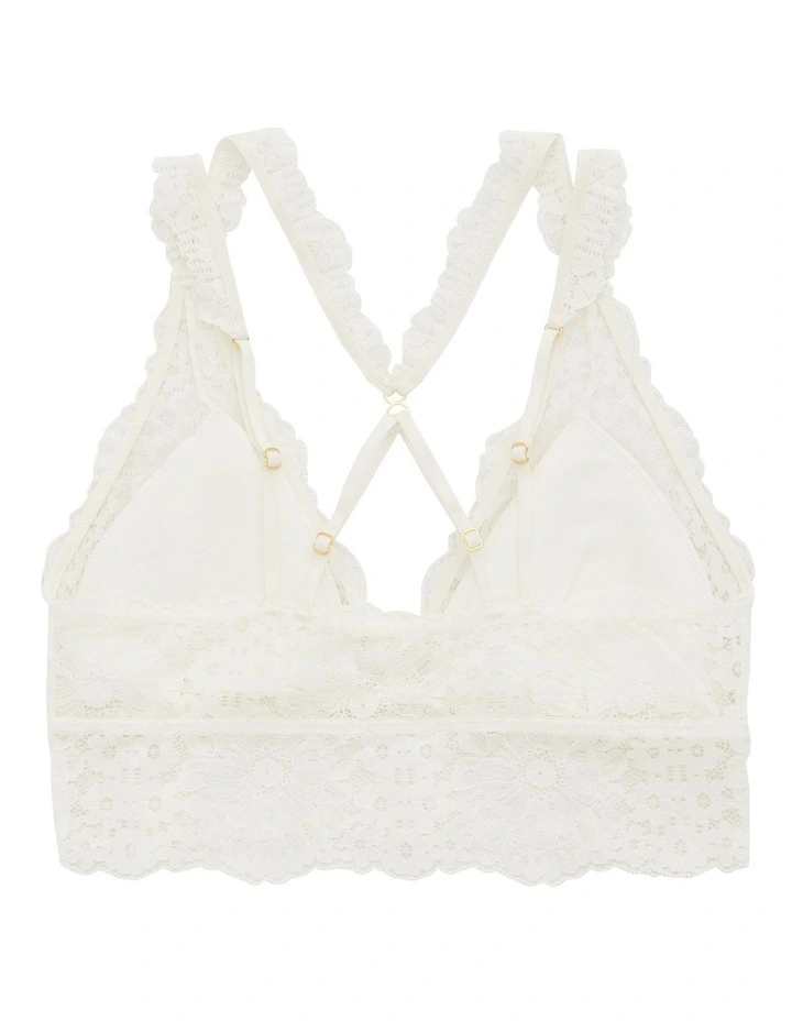 Aerie Fa La Lace Padded Bralette In Cream 4 Aerie Fa La Lace Padded Bralette In Cream - Image 4
