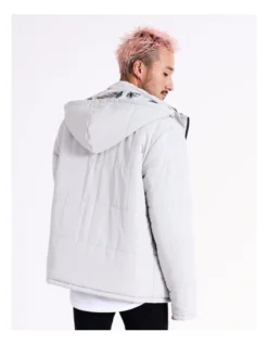 Rigel Reversible Recycled 4 In 1 Puffer Jacket In Grey -Myer Clothing Shop 960256180 4 720x928