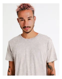 Esperance Acid Wash Tee In Beige -Myer Clothing Shop 960258970 6 720x928