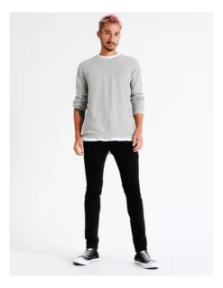 Tomas Textured Knit Pullover In Beige -Myer Clothing Shop 960259510 7 720x928