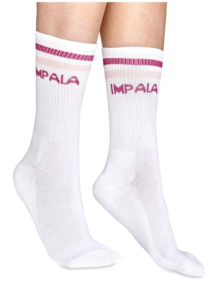 Impala Stripe Socks 3-Pack In Multi 2 Impala Stripe Socks 3-Pack In Multi - Image 2