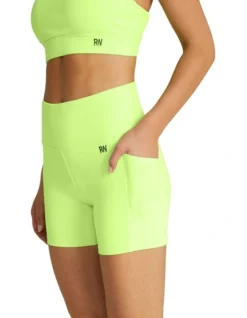 High Rise Pocket Bike Shorts In Green 8 High Rise Pocket Bike Shorts In Green -Myer Clothing Shop 960388840 4 720x928