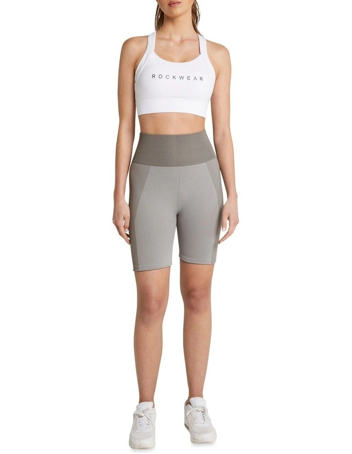 Sorority High Rise Bike Shorts In Grey 2 Sorority High Rise Bike Shorts In Grey - Image 2