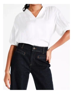 Basque Recycled Cotton Blend Wide Leg Jean Indigo -Myer Clothing Shop 960417100 4 720x928