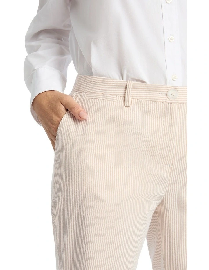 Lila Stripe Pant In Beige 4 Lila Stripe Pant In Beige - Image 4