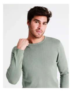 Cole Crew Pullover In Green -Myer Clothing Shop 960772510 3 720x928
