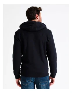 Seth Sherpa Hoodie In Blue -Myer Clothing Shop 960773230 6 720x928