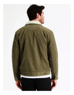 Carson Cord Shepra Jacket In Green -Myer Clothing Shop 960777010 6 720x928