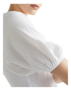 Cheesecloth Sleeve Tee -Myer Clothing Shop 960924700 960917140 3 720x928