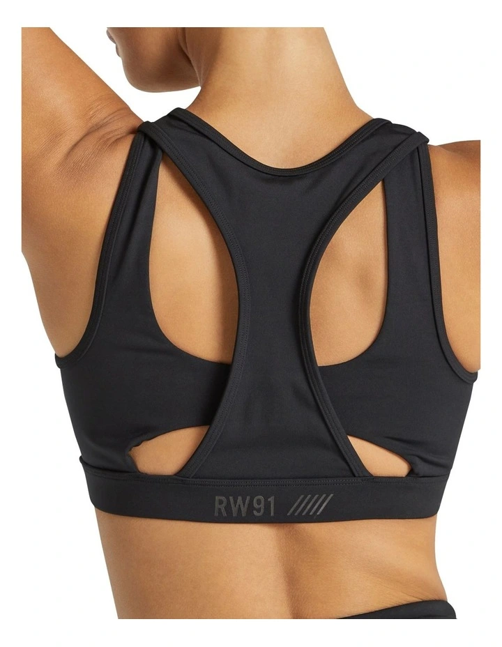 Cruz Reflective Medium Impact Sports Bra In Black 5 Cruz Reflective Medium Impact Sports Bra In Black - Image 5