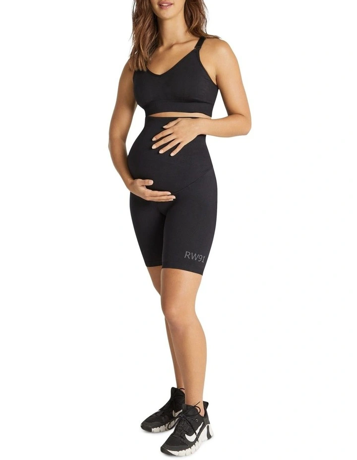 Maternity Seamless Low Impact Bra In Black 5 Maternity Seamless Low Impact Bra In Black - Image 5