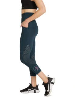 Perforated Pocket 7/8 Tights In Navy -Myer Clothing Shop 961042690 4 720x928