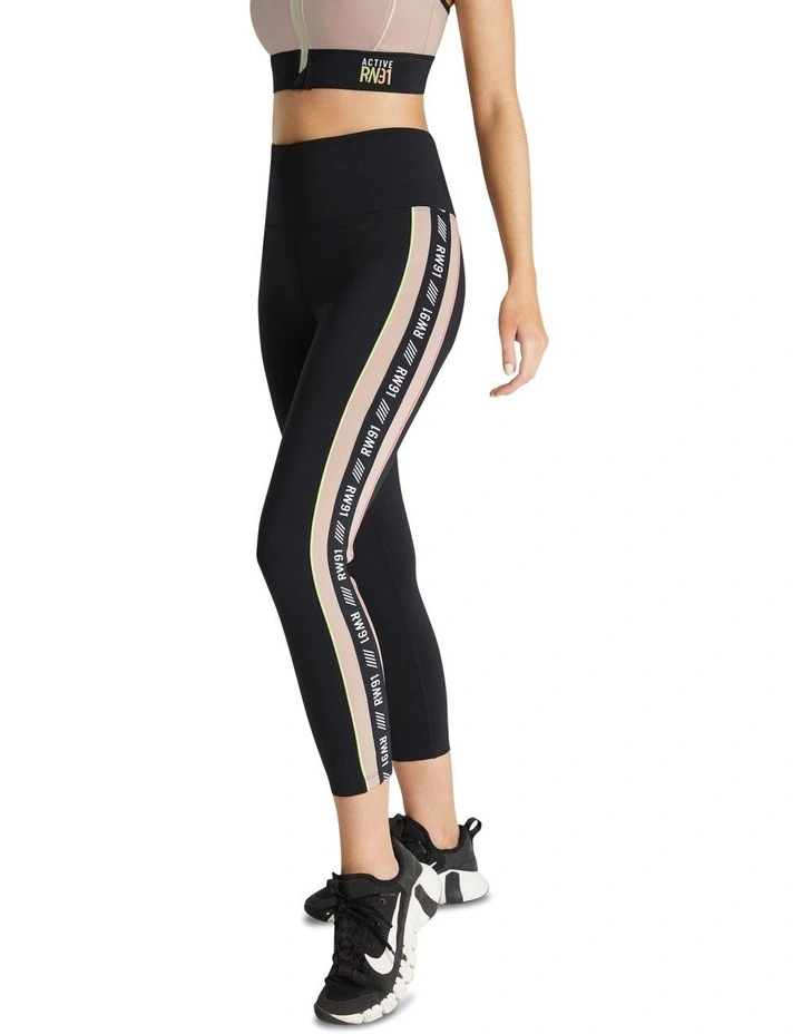 Cruz Ankle Grazer High Rise Pocket Tights In Black 1 Cruz Ankle Grazer High Rise Pocket Tights In Black