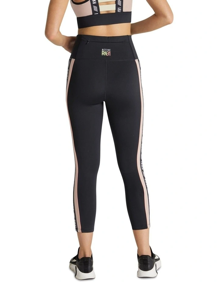 Cruz Ankle Grazer High Rise Pocket Tights In Black 2 Cruz Ankle Grazer High Rise Pocket Tights In Black - Image 2