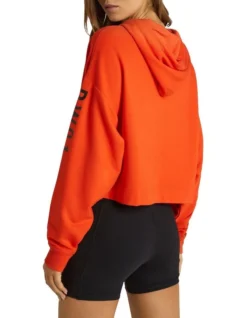 Cropped Logo Hoodie In Orange 7 Cropped Logo Hoodie In Orange -Myer Clothing Shop 961226110 3 720x928