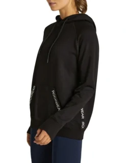 Side Logo Tape Hoodie In Black -Myer Clothing Shop 961226290 5 720x928