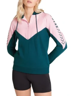 Milos Panelled Hoodie In Multi