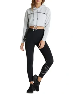 Checkmate Mini Logo Tape Hoodie In Grey