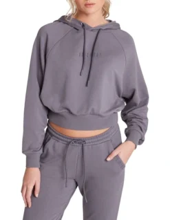 Wild Thing Embroidered Hoodie In Grey