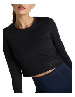 Balance Ribbed Panelled Long Sleeve Top In Black 9 Balance Ribbed Panelled Long Sleeve Top In Black -Myer Clothing Shop 961229710 5 720x928