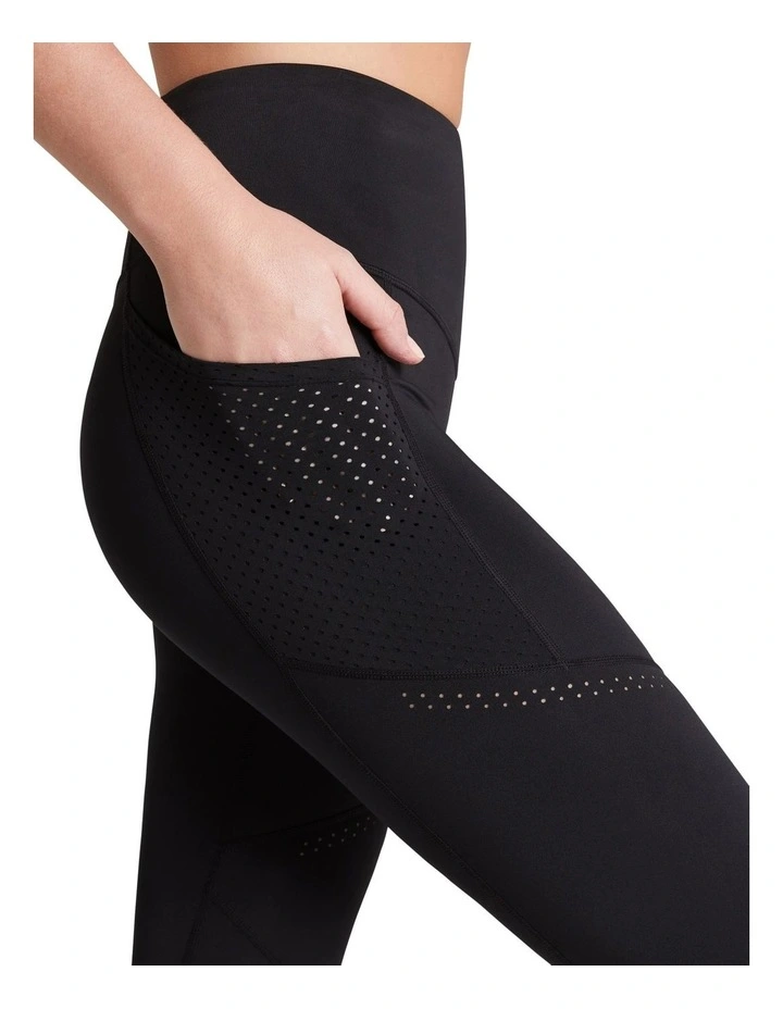 Walk The Line Pocket Ankle Grazer Tights In Black 4 Walk The Line Pocket Ankle Grazer Tights In Black - Image 4