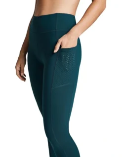 Perforated Pocket Full Length Tights In Teal -Myer Clothing Shop 961326370 4 720x928