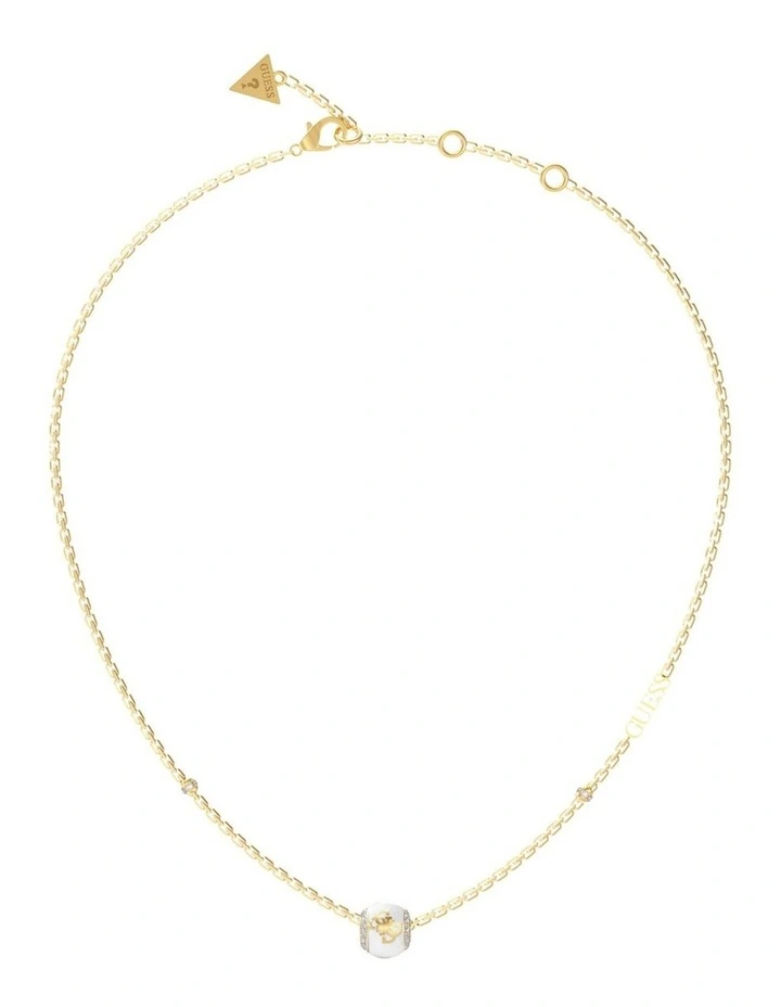 Guess 4G Loop 16-18" Necklace In Gold 1 Guess 4G Loop 16-18" Necklace In Gold