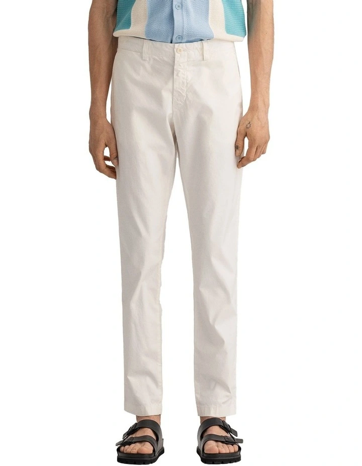 Gant Hallden Sunfaded Chinos In Caulk White 1 Gant Hallden Sunfaded Chinos In Caulk White