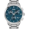 Hugo Boss Dapper Men's Qtz Chronograph Watch 1513927 In Stainless Steel