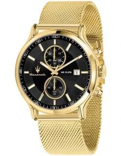 Maserati Epoca Stainless Steel Chronograph Watch R8873618014 In Gold