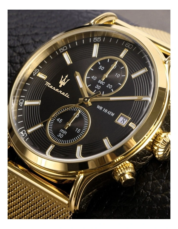 Maserati Epoca Stainless Steel Chronograph Watch R8873618014 In Gold 6 Maserati Epoca Stainless Steel Chronograph Watch R8873618014 In Gold - Image 6