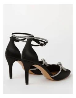 Addison Heeled Shoes In Satin In Black -Myer Clothing Shop 961910380 6 720x928