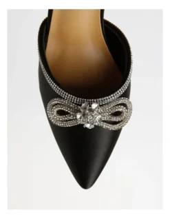 Addison Heeled Shoes In Satin In Black -Myer Clothing Shop 961910380 7 720x928