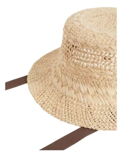Tie Up Straw Bucket Hat -Myer Clothing Shop 962100820 3 720x928