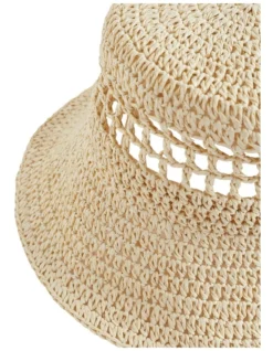 Cutout Straw Bucket Hat -Myer Clothing Shop 962100910 962088220 3 720x928