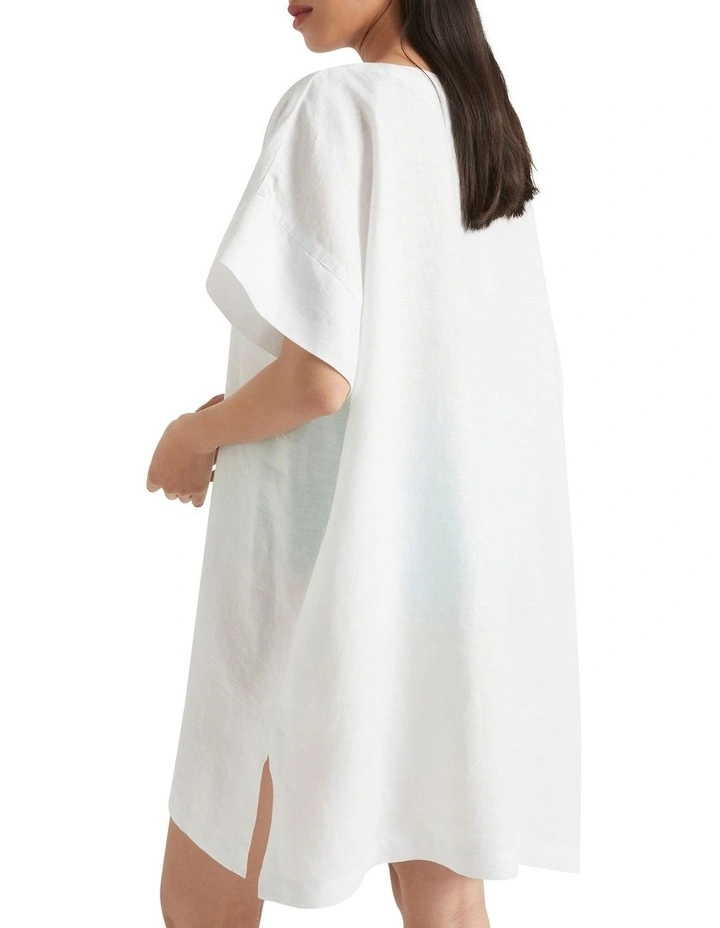 Linen Boatneck Kaftan 3 Linen Boatneck Kaftan - Image 3