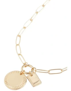 Chain Link Disc Necklace In Gold -Myer Clothing Shop 962101630 3 720x928