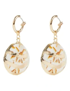 Shell Earring In Gold