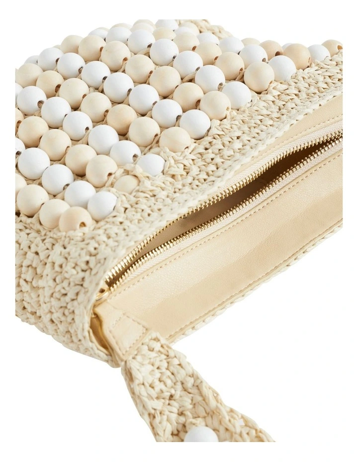 Beaded Straw Clutch 3 Beaded Straw Clutch - Image 3