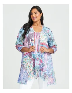 Deja Blue Cardigan Print