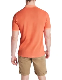 Arlington Pique Polo In Orange -Myer Clothing Shop 962272540 3 720x928