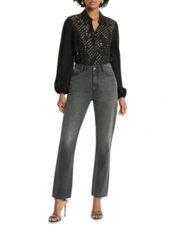 Cocktails And Sunrise Relaxed Fit Top In Black