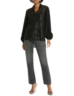 Cocktails And Sunrise Relaxed Fit Top In Black -Myer Clothing Shop 962294050 5 720x928