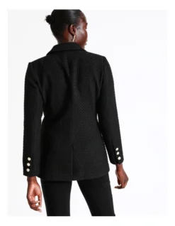 Military Double Breasted Blazer In Black 13 Military Double Breasted Blazer In Black -Myer Clothing Shop 962548390 7 720x928