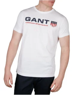 Gant Retro Shield T-Shirt In White