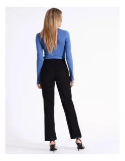 Basque Essential Straight Leg Pant In Black -Myer Clothing Shop 962624350 6 1 720x928