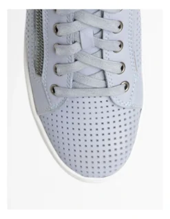 Ziggy Leather Sneaker In Grey Blue -Myer Clothing Shop 962643880 3 720x928
