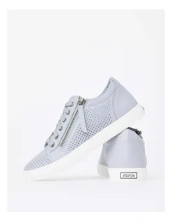 Ziggy Leather Sneaker In Grey Blue -Myer Clothing Shop 962643880 5 720x928