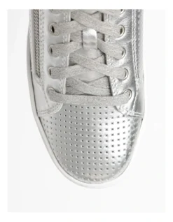 Ziggy Leather Sneaker In Silver -Myer Clothing Shop 962644600 3 720x928