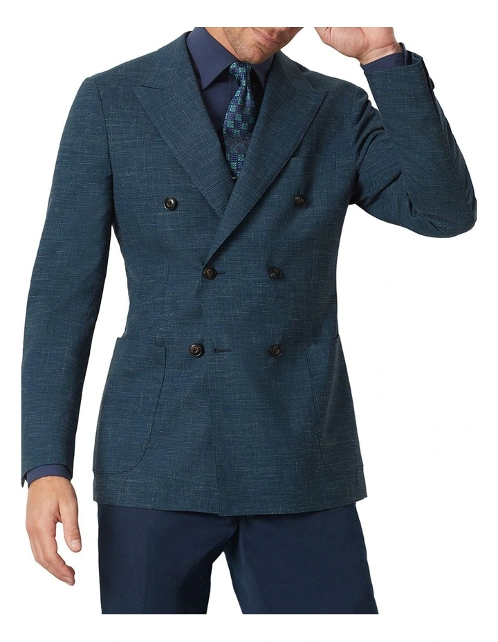 Fareri Double Breasted Jacket In Seafoam 1 Fareri Double Breasted Jacket In Seafoam